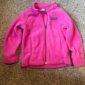 Toddler Girls Columbia Pink Fleece Zip Up 3T